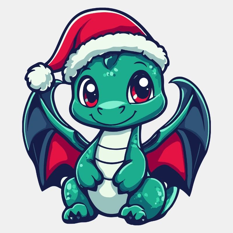 Drache Weihnachten Niedlich