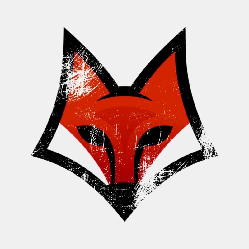 Roter Fuchs Kopf Logo