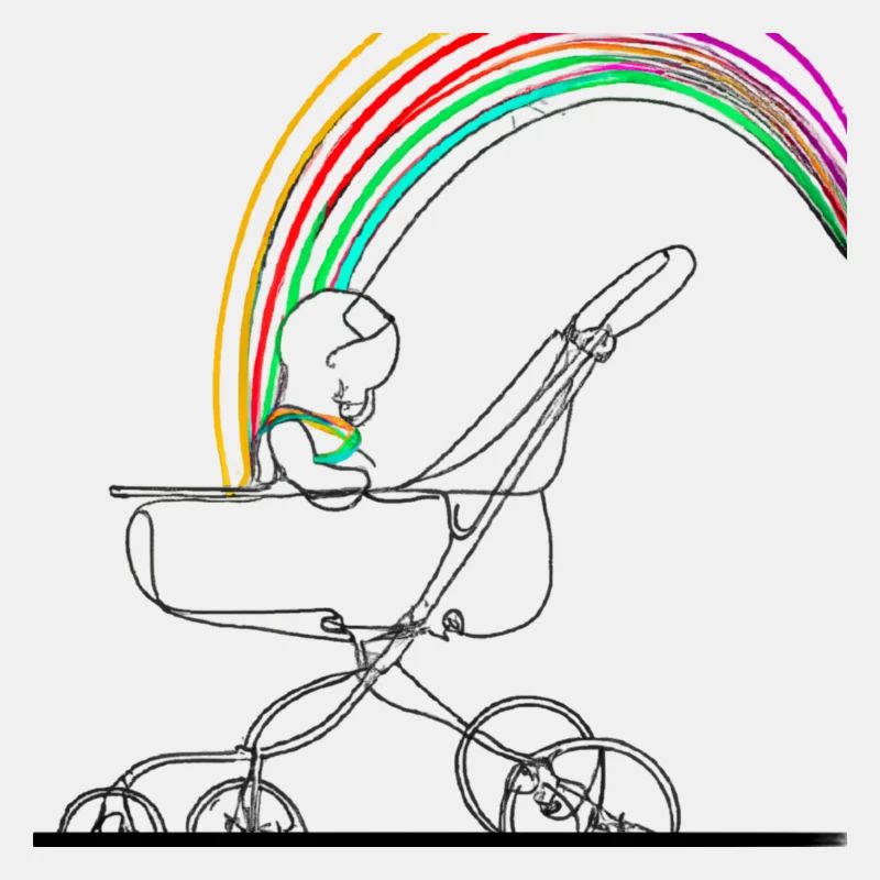 Regenbogen Kinderwagen