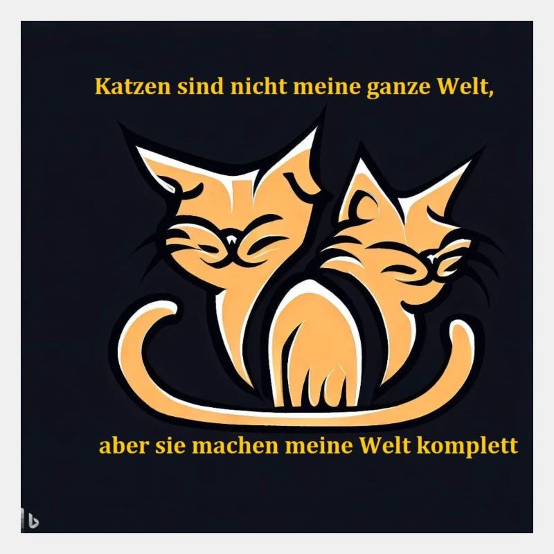 Katzen mit Spruch