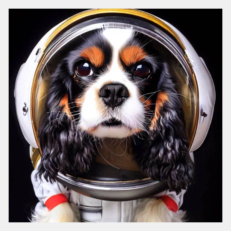 King Charles Cavalier Astronaute