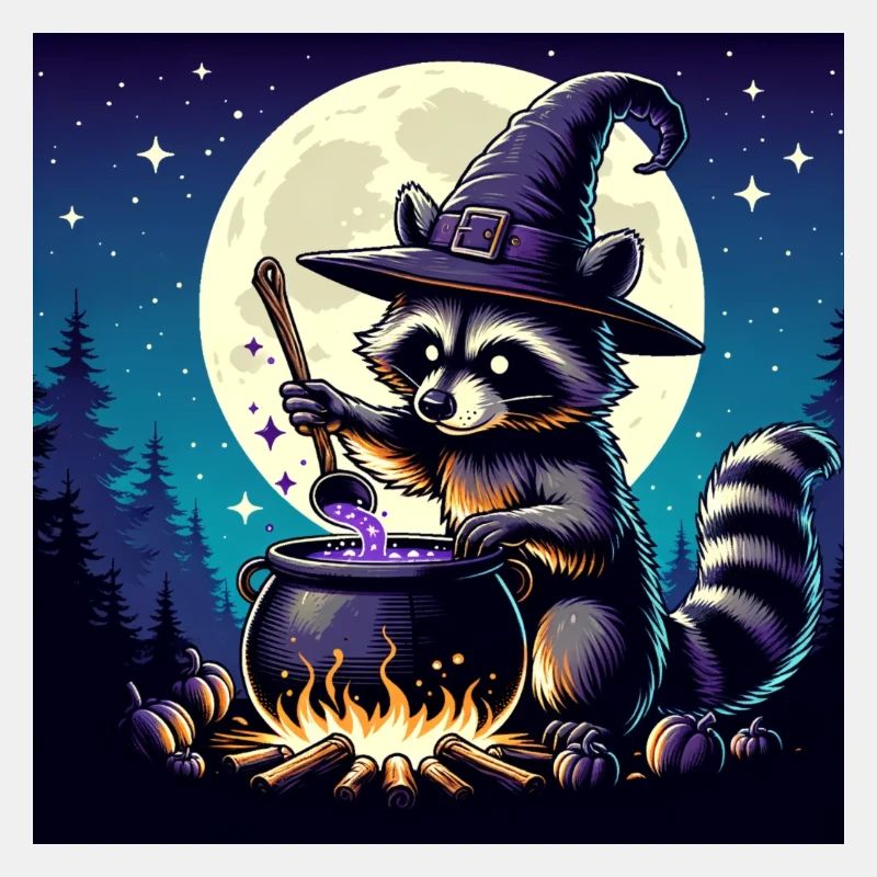 Waschbär Halloween