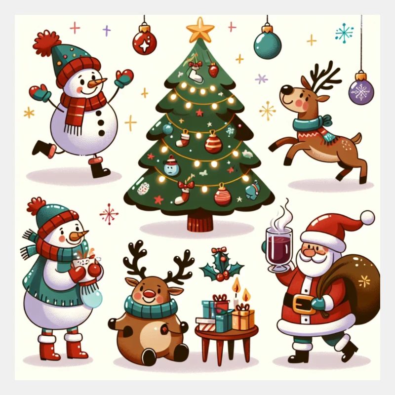 Weihnachtsmotiv Comic