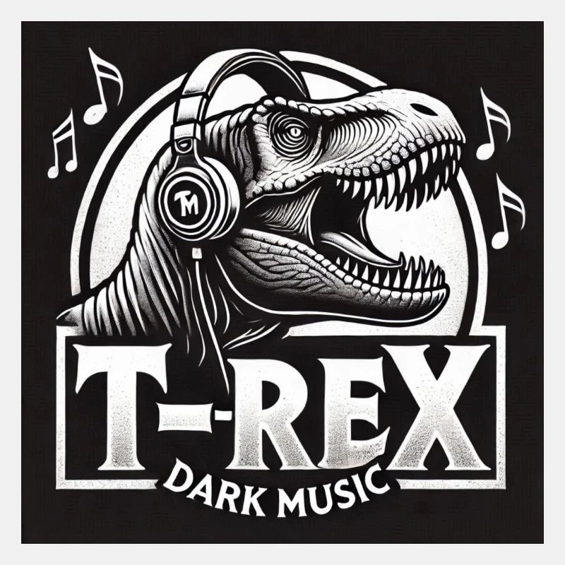 T-Rex Dunkle Musik Logo