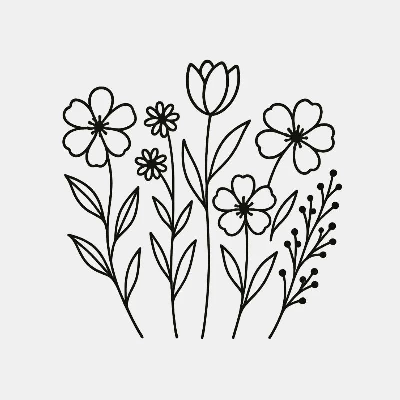 Blumen Grafik