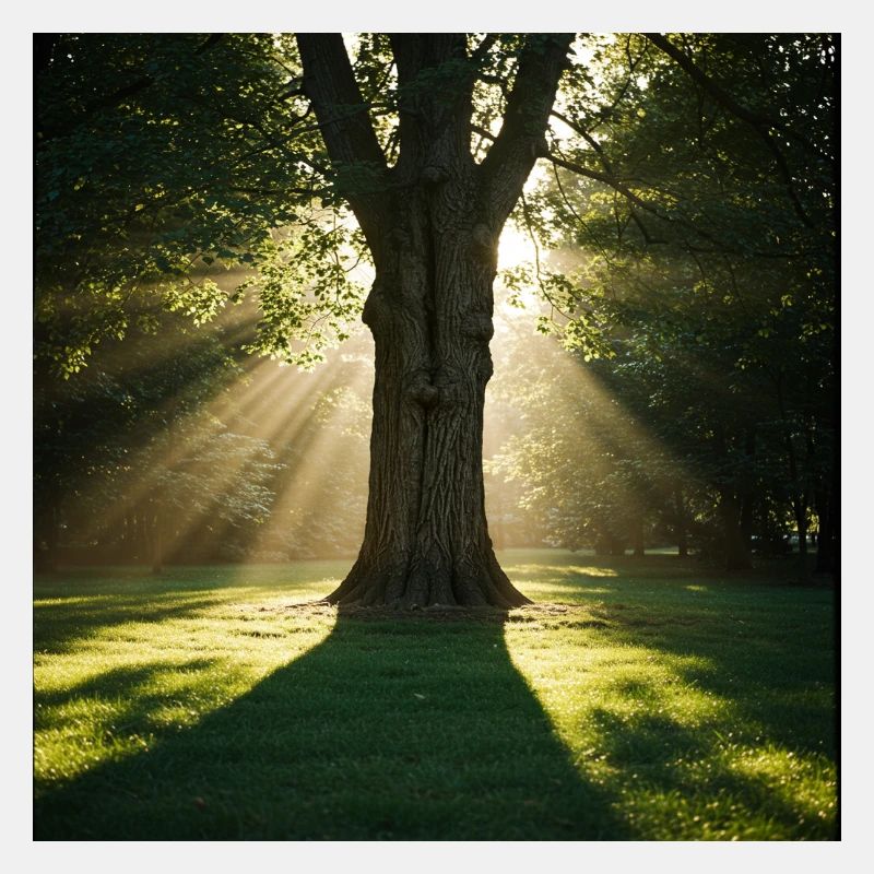 Baum im Sonnenlicht