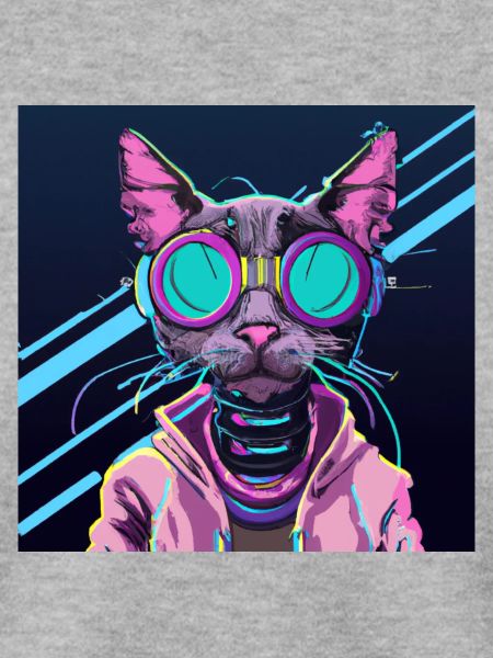 Coole Katze mit Brille