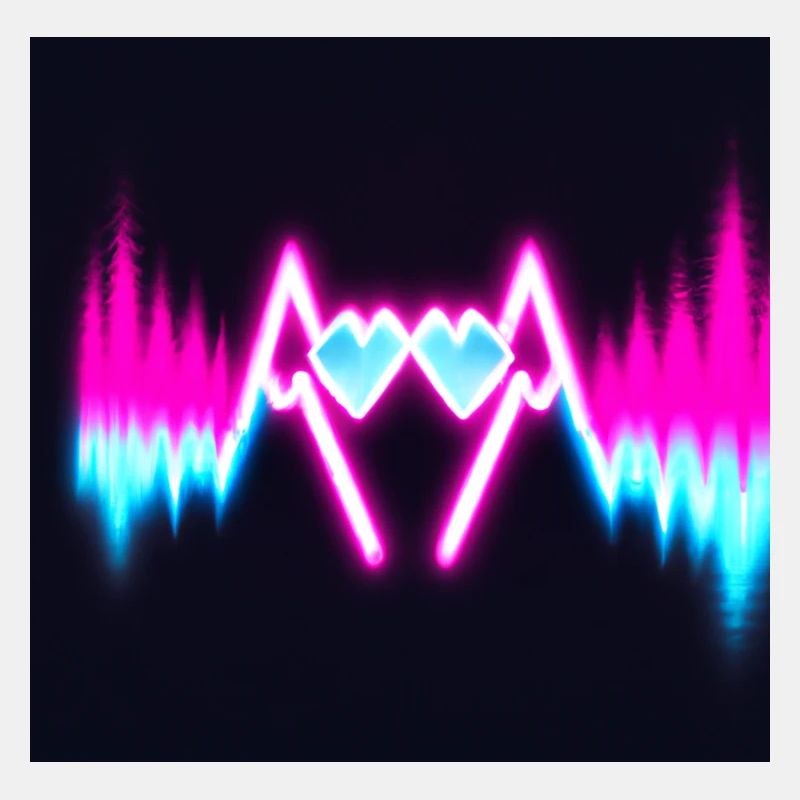 Valentine's Day Neon Hearts