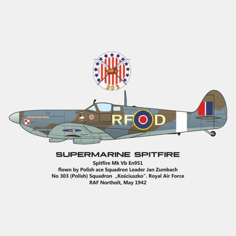 Squadron 303 Spitfire Jan Zumbach