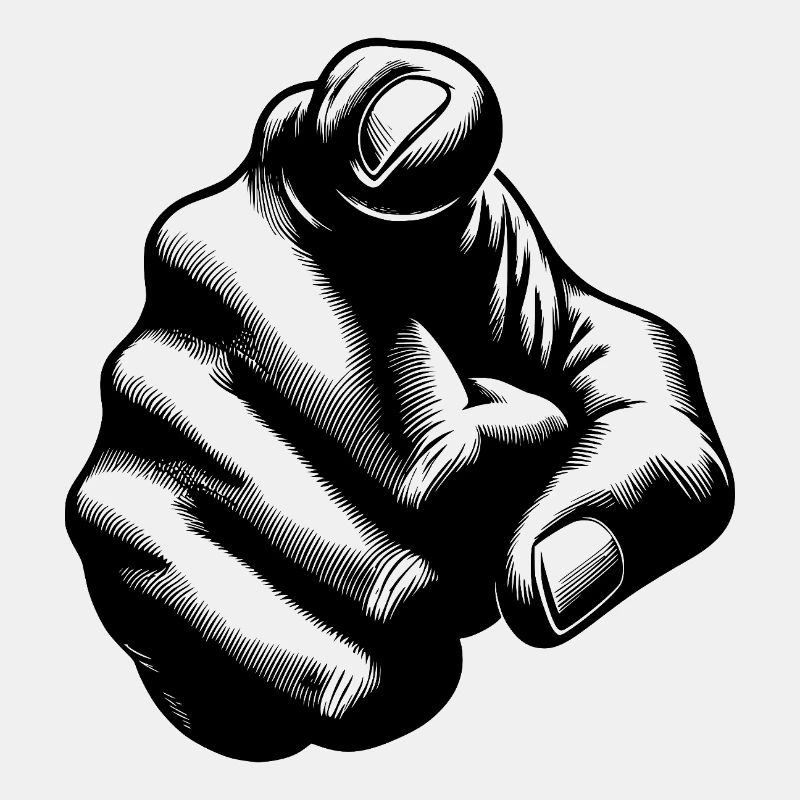 Motivationsdesign Zeigefinger Handgeste