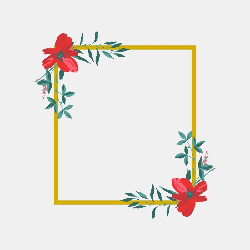 Cadre de fleurs