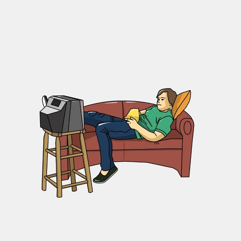 Couchpotato faul schlafen fernsehen