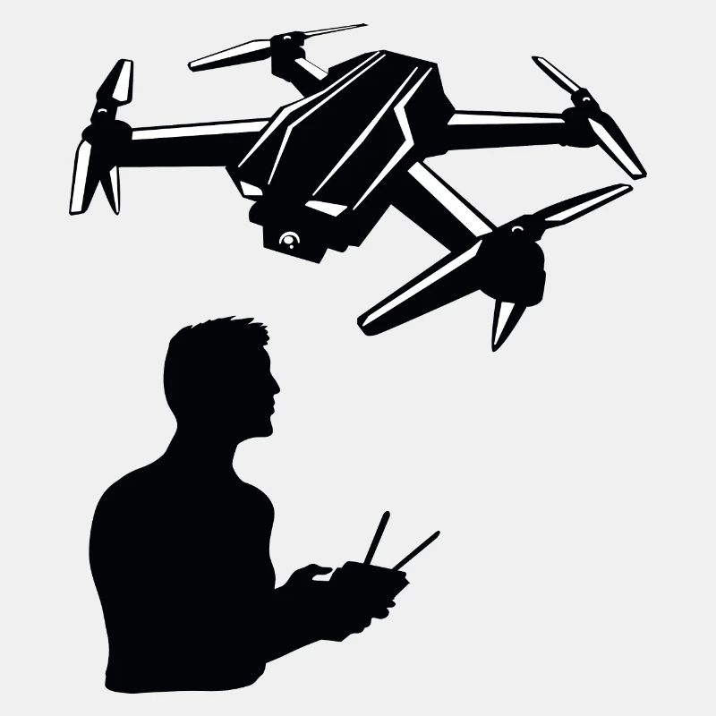 Drone homme avec télécommande