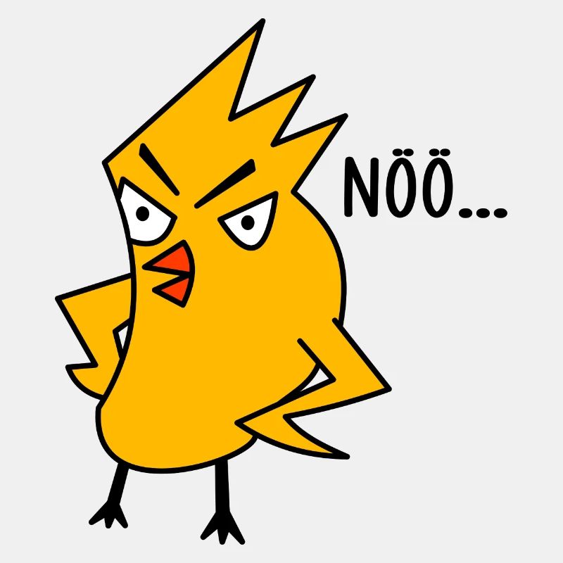 Lustiger Spruch Nö Vogel