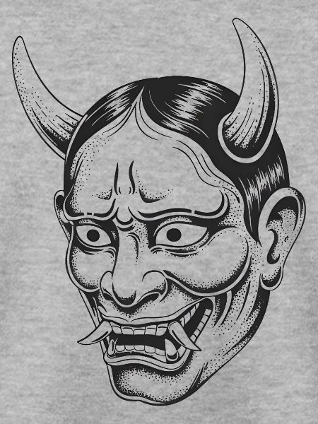 Hannya Maske - Japanisches Dämonendesign