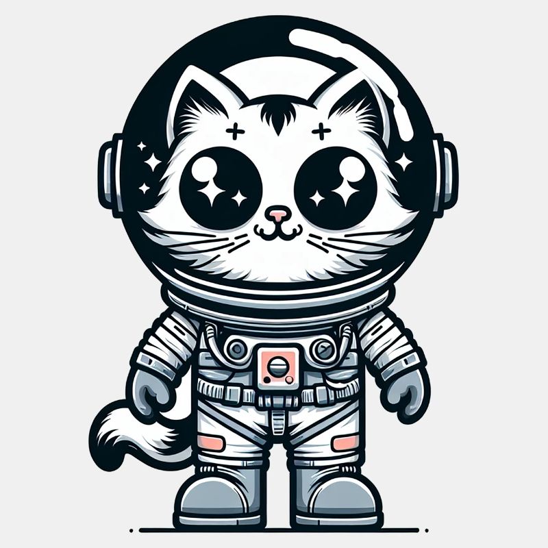 Cute Cat Astronaut