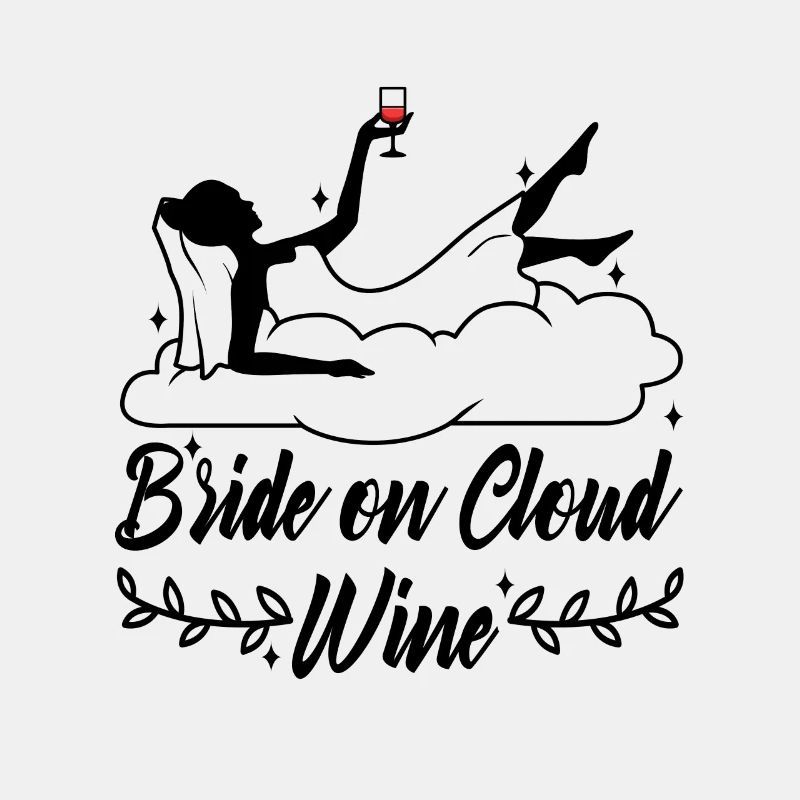 Bride on cloud wine