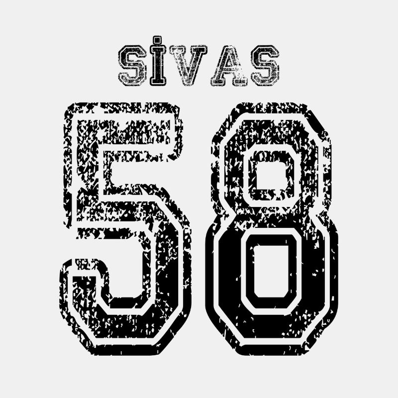 58 Sivas plaque d'immatriculation turque comme un cadeau