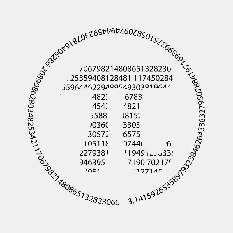 Pi - Pi Day - schwarz