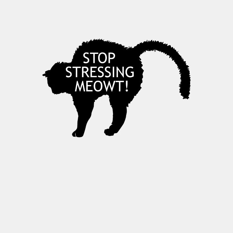 Gestresste Katze - Katzendesign Geschenkidee