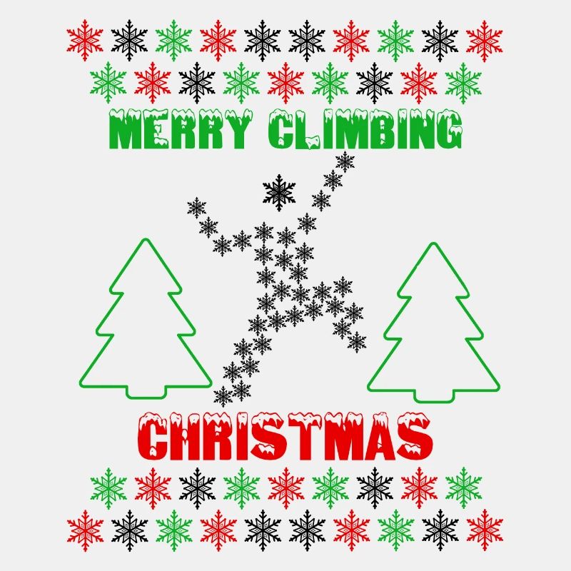 Klettern Weihnachten Schneeflocken Bouldern