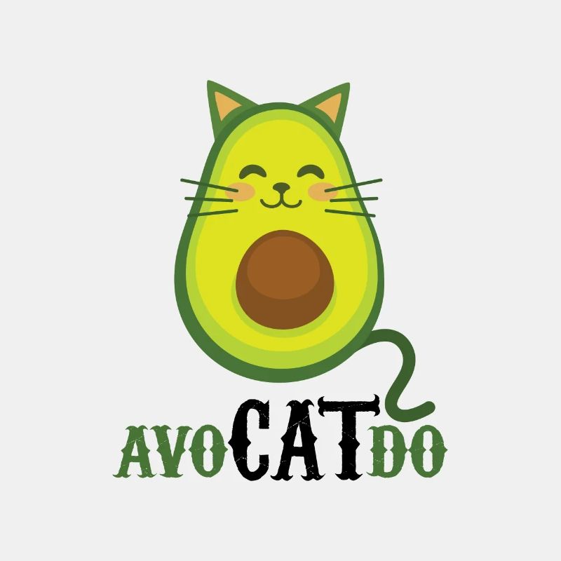 Katze Avocado Wortspiel