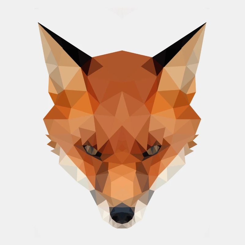 Fox, Fox's Head Polygon Geometric