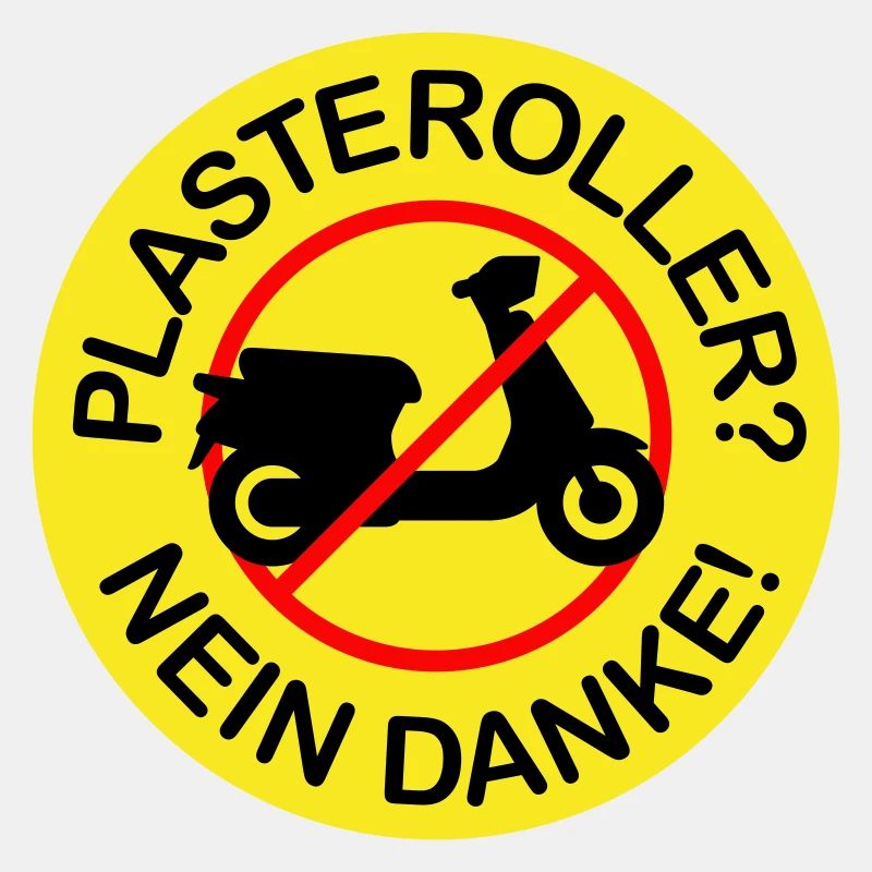 Plasteroller? Nein Danke! (3-farbig)