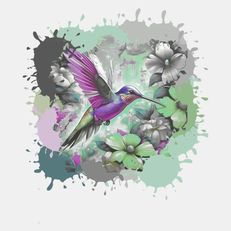 Kolibri, Graffiti, Malerei, bunt