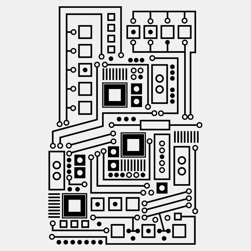 Platine Muster Technik Nerd