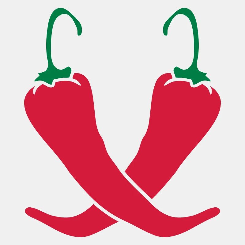 2 piments Chili chaud chaud
