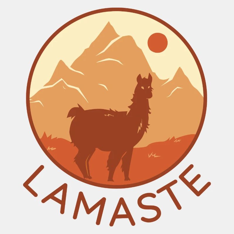 Lama Namaste Retro Tibet