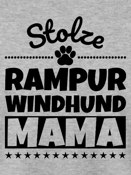 Stolze Rampur-Windhund Mama