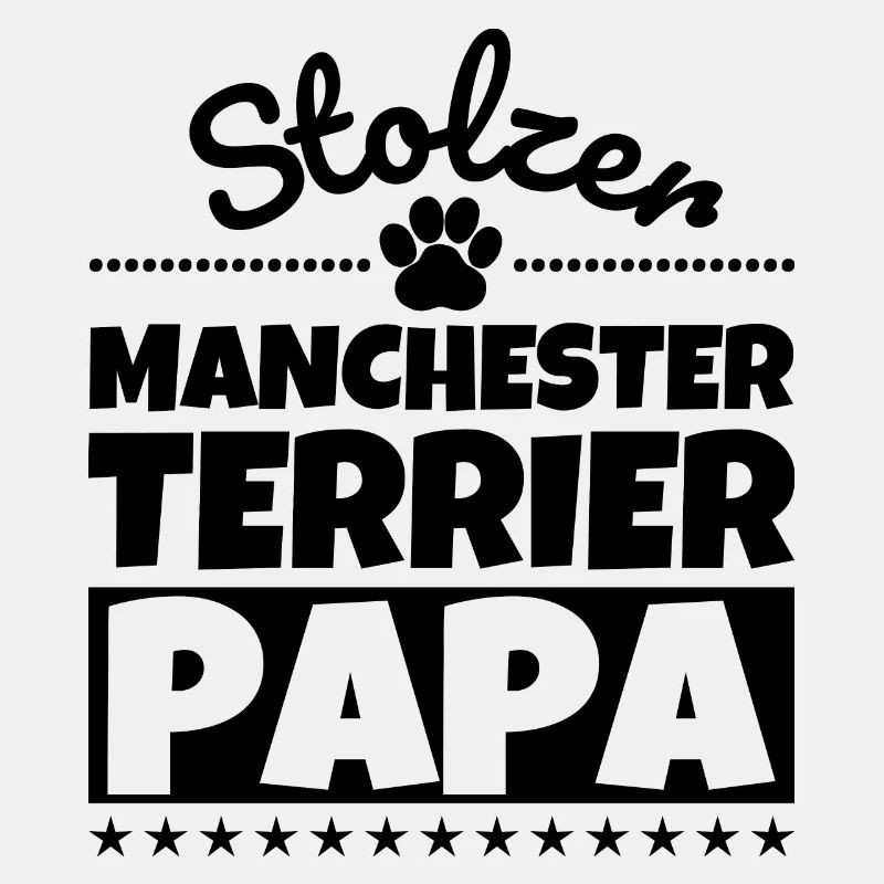 Manchester-Terrier lustig Herrchen Hund