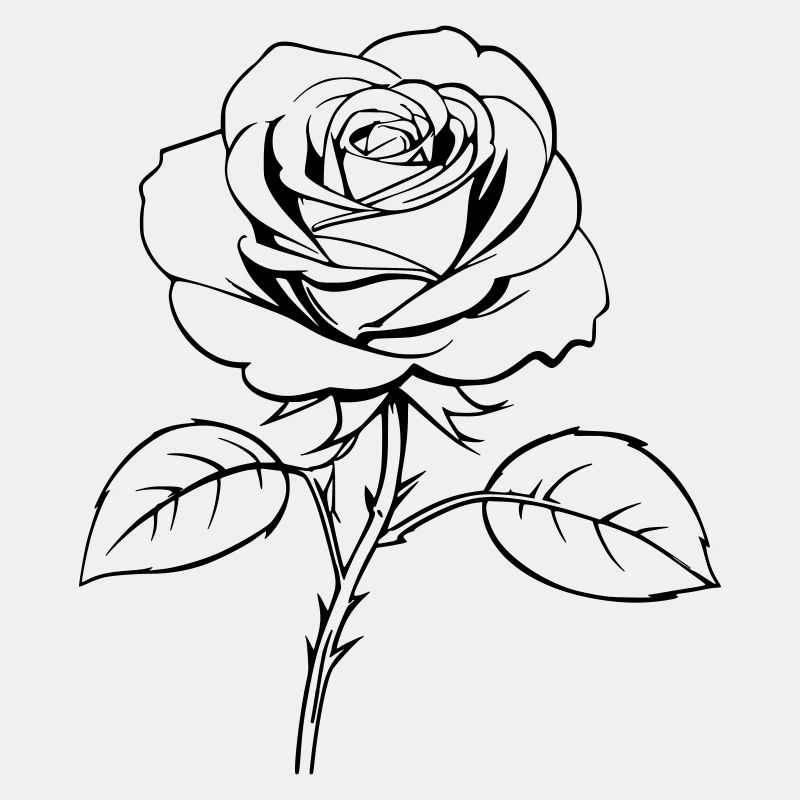 Rose Umrisse