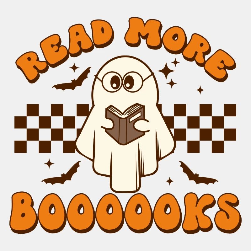 Halloween Bookworm Ghost Read More Booooks