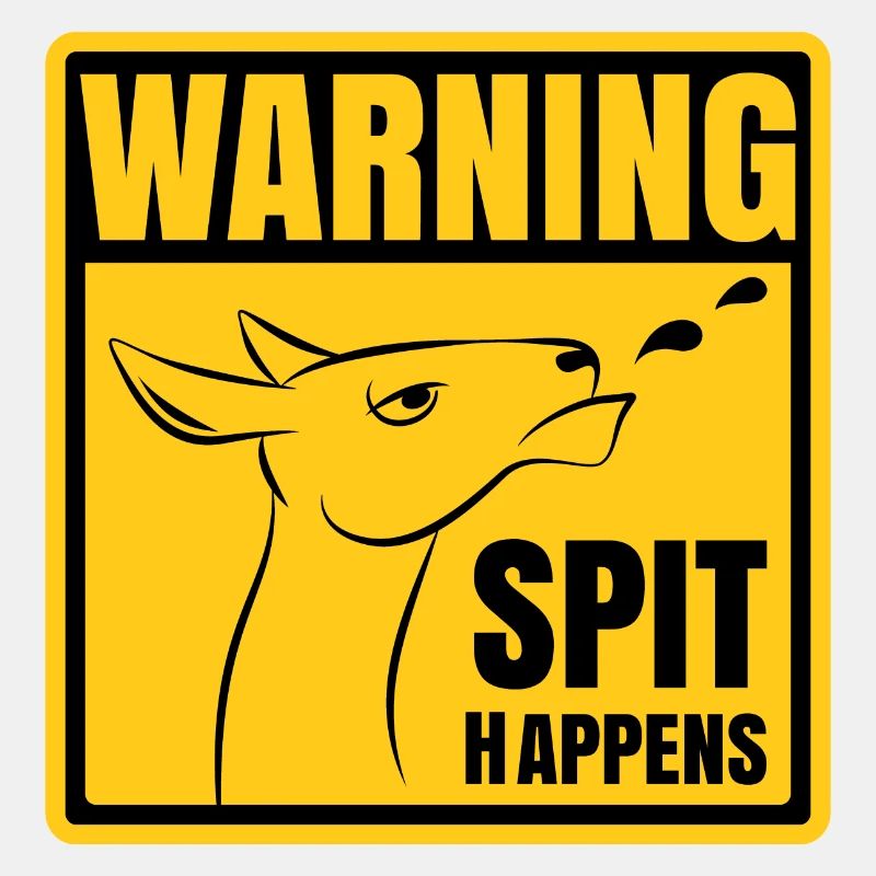 Attention - Spit arrive | Conception drôle Llama