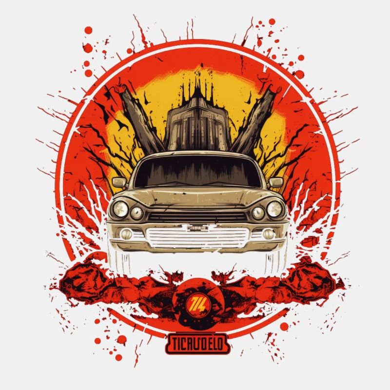 1 Voiture de course, explosion, bolide