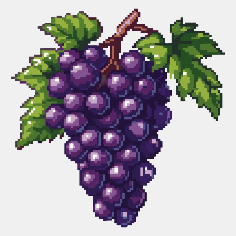 Weintrauben Pixel Symbol