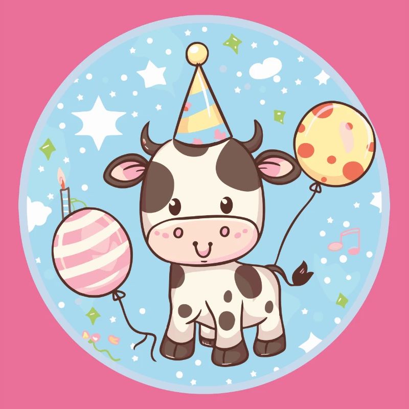 Vache Anniversaire Bébé