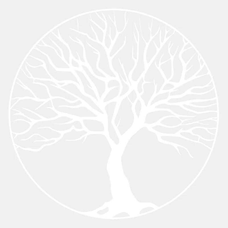 tree circle white