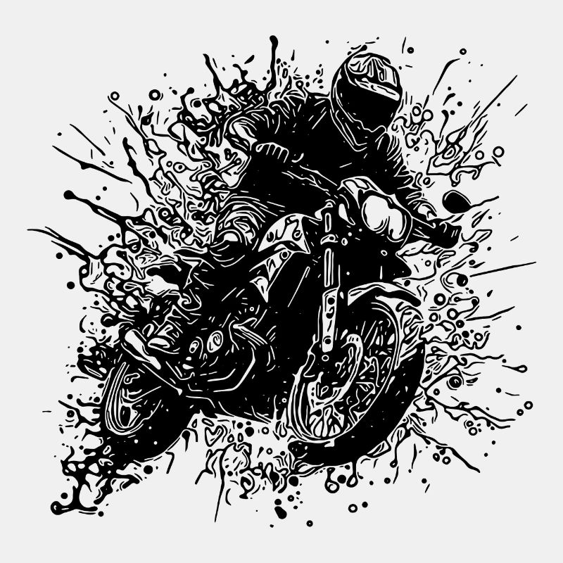 Motorcycle Racing Jump Splash Style