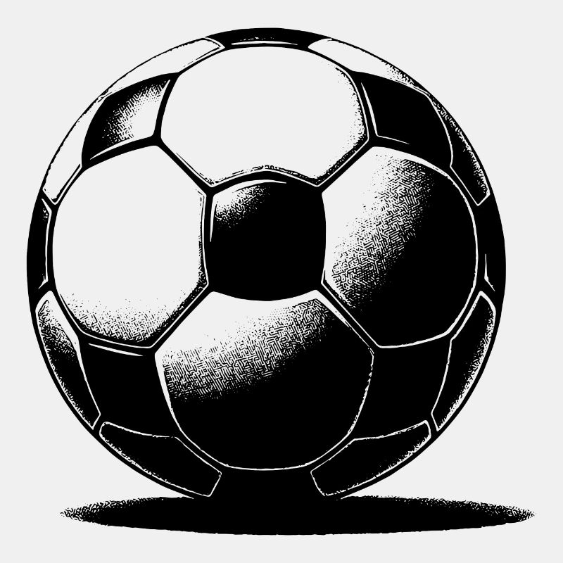 Soccer ball with shadow