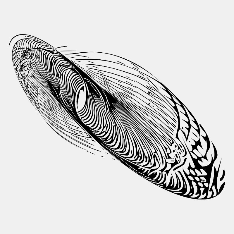 Ellipse abstraite de forme d’oscillation