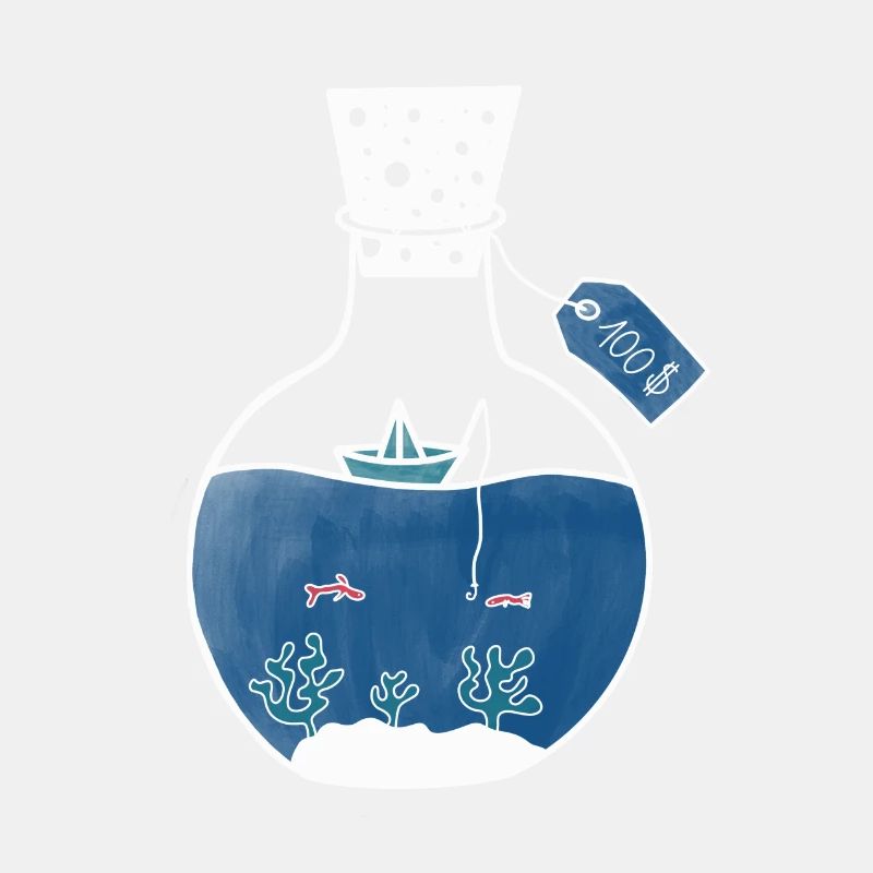 Meer in der Flasche