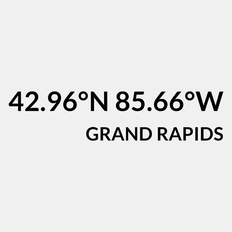 Grand Rapids, Michigan, USA Coordinates
