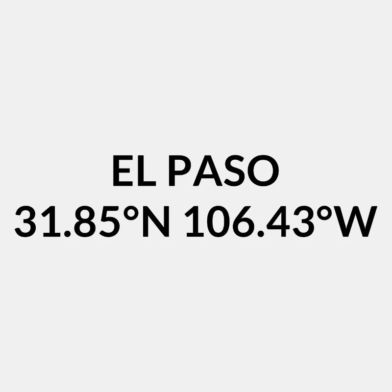 El Paso, Texas, USA Coordinates