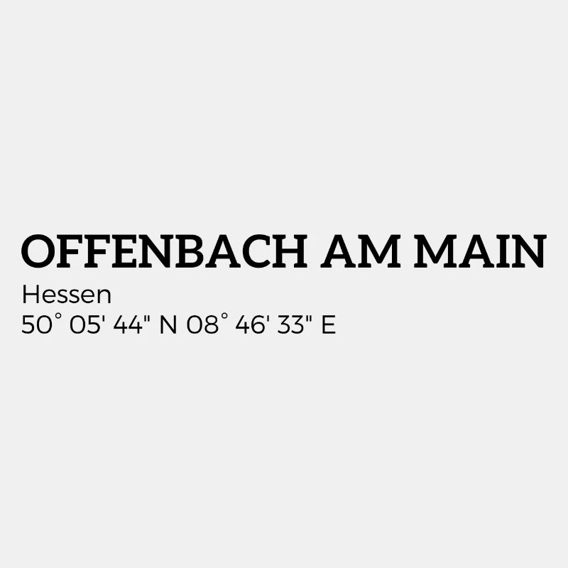 Offenbach am Main Hesse coordinates