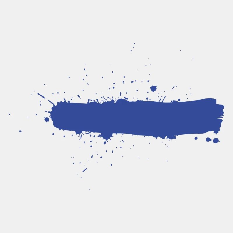 Farbstrich blau Kleckse Farbspritzer Geschenk