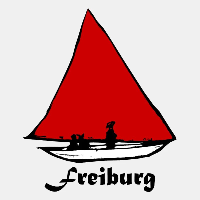 Bächleboot Rot in Freiburg Ernst Ludwig Kirchner